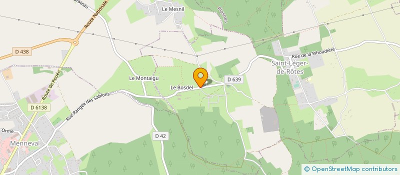 localisation de l'entreprise MONSIEUR PIERRE PLATTEEL à SAINT-LEGER-DE-ROTES