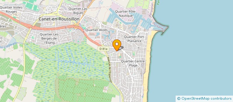 localisation de l'entreprise MONSIEUR PIERRE PLAZANET  CANET-EN-ROUSSILLON