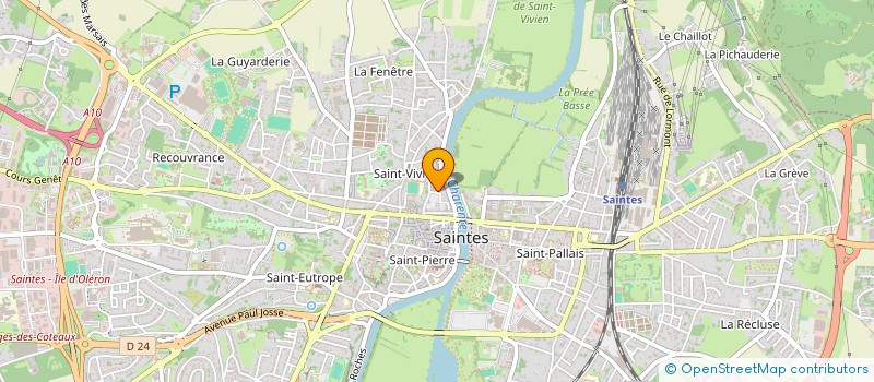 localisation de l'entreprise MONSIEUR PIERRE PLAZIAC  SAINTES