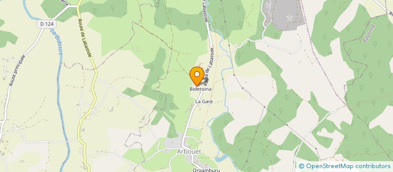 localisation de l'entreprise MONSIEUR PIERRE POEYDOMENGE  ARBOUET-SUSSAUTE