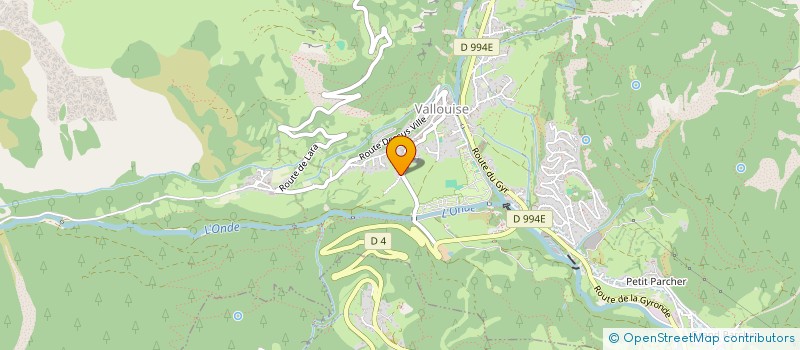 localisation de l'entreprise MONSIEUR PIERRE POIGET  VALLOUISE-PELVOUX