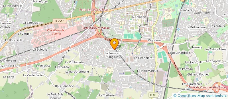 localisation de l'entreprise MONSIEUR PIERRE POINTREAU  JOUE-LES-TOURS