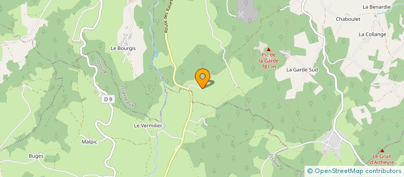 localisation de l'entreprise MONSIEUR PIERRE POINTUD  SAINT-JEAN-DES-OLLIERES