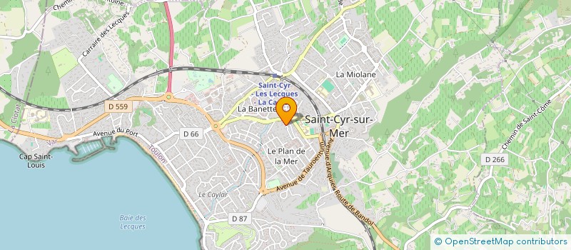localisation de l'entreprise MONSIEUR PIERRE PONTAUD à SAINT-CYR-SUR-MER