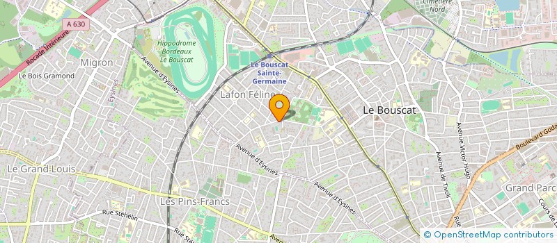 localisation de l'entreprise MONSIEUR PIERRE PONTGAHET  LE BOUSCAT