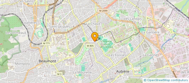 localisation de l'entreprise MONSIEUR PIERRE PONTHUS  AUBIERE