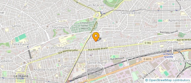 localisation de l'entreprise MONSIEUR PIERRE POPLU à LE HAVRE