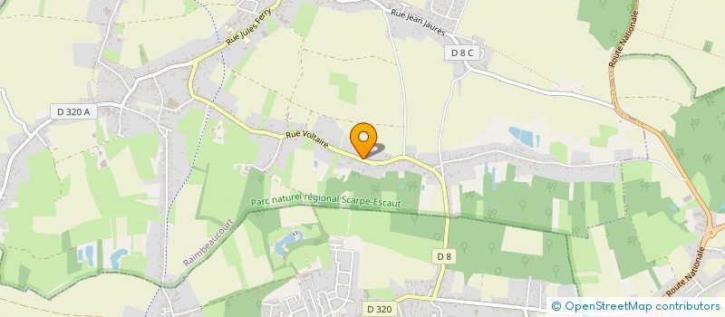 localisation de l'entreprise MONSIEUR PIERRE PORRELLO  RAIMBEAUCOURT