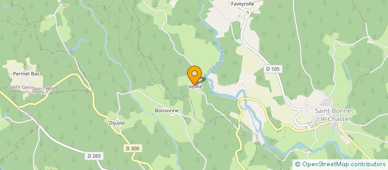 localisation de l'entreprise MONSIEUR PIERRE PORTAIL  SAINT-BONNET-LE-CHASTEL