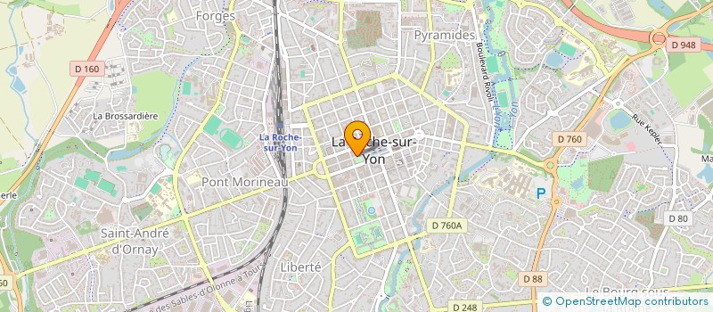 localisation de l'entreprise MONSIEUR PIERRE PORTEJOIE  LA ROCHE-SUR-YON