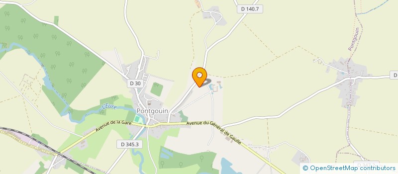 localisation de l'entreprise MONSIEUR PIERRE POUGET à PONTGOUIN