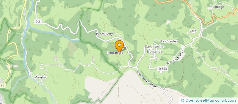 localisation de l'entreprise MONSIEUR PIERRE POUGET  LA CAPELLE-BONANCE
