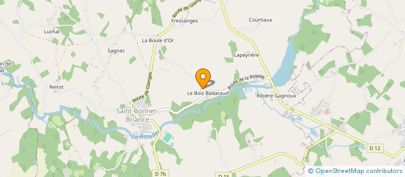 localisation de l'entreprise MONSIEUR PIERRE POUJADE  SAINT-BONNET-BRIANCE