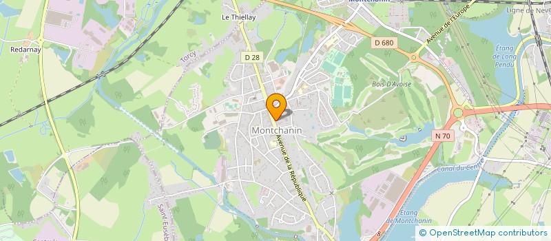 localisation de l'entreprise MONSIEUR PIERRE POULAIN  SAINT-EUSEBE