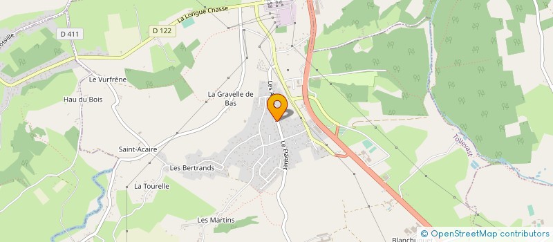 localisation de l'entreprise MONSIEUR PIERRE POULAIN  TOLLEVAST