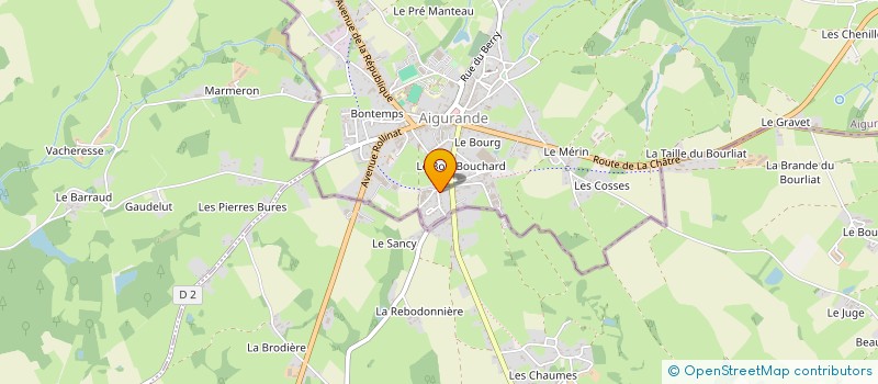 localisation de l'entreprise MONSIEUR PIERRE POUPEAU à AIGURANDE