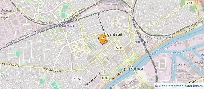 localisation de l'entreprise MONSIEUR PIERRE POUSSET à ARGENTEUIL