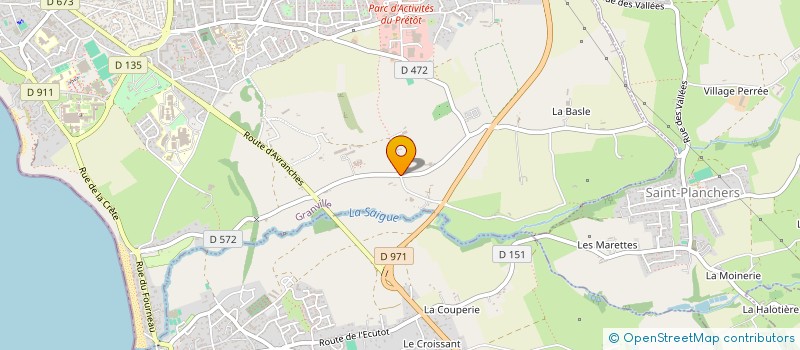 localisation de l'entreprise MONSIEUR PIERRE POUSSET  GRANVILLE