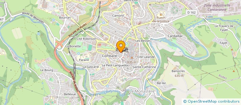 localisation de l'entreprise MONSIEUR PIERRE POUX à RODEZ