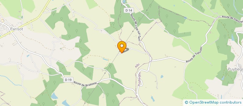 localisation de l'entreprise MONSIEUR PIERRE POUX  PARISOT