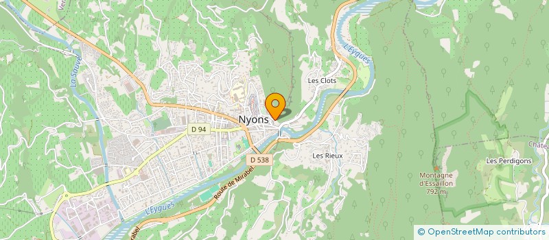 localisation de l'entreprise MONSIEUR PIERRE PRADAT à NYONS