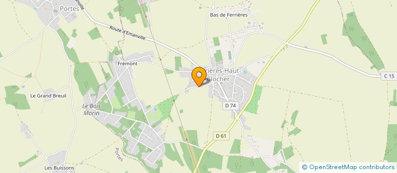 localisation de l'entreprise MONSIEUR PIERRE PRADIER  FERRIERES-HAUT-CLOCHER