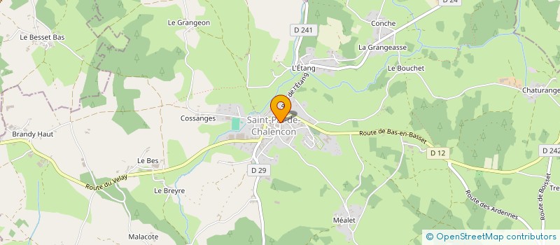 localisation de l'entreprise MONSIEUR PIERRE PRALONG à SAINT-VICTOR-SUR-ARLANC