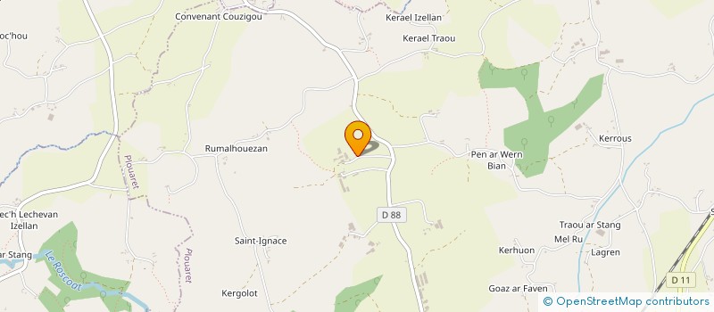 localisation de l'entreprise MONSIEUR PIERRE PRAT  PLOUARET