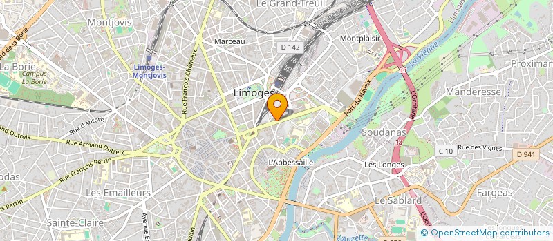 localisation de l'entreprise MONSIEUR PIERRE PRAT à LIMOGES