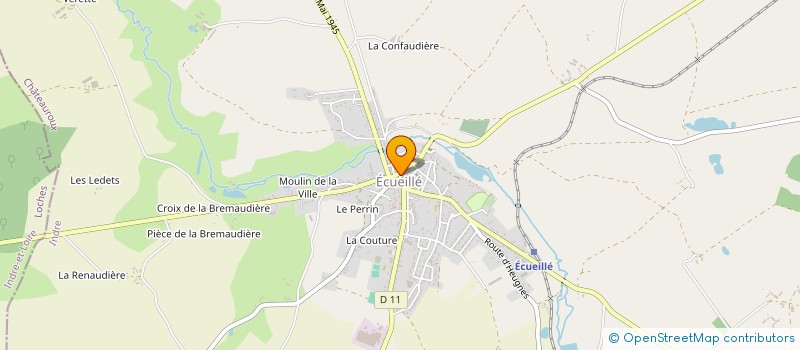localisation de l'entreprise MONSIEUR PIERRE PREAUT à ECUEILLE