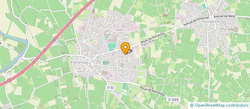 localisation de l'entreprise MONSIEUR PIERRE PRENGIEL  FLORENSAC