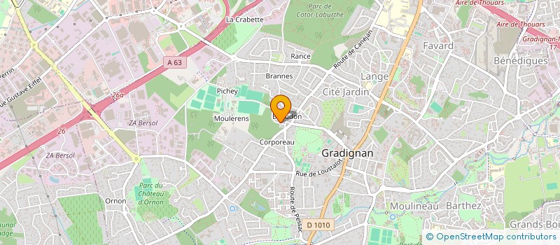 localisation de l'entreprise MONSIEUR PIERRE PRIGENT  GRADIGNAN