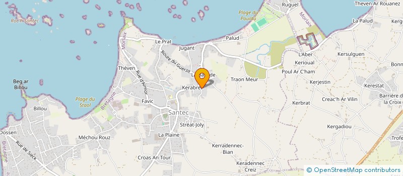 localisation de l'entreprise MONSIEUR PIERRE PRIGENT à SANTEC