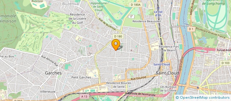 localisation de l'entreprise MONSIEUR PIERRE PRINGOT à SAINT-CLOUD