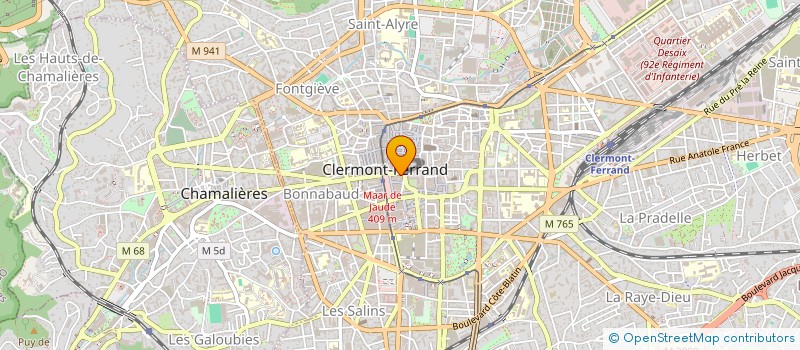 localisation de l'entreprise MONSIEUR PIERRE PRIOUX à CLERMONT-FERRAND