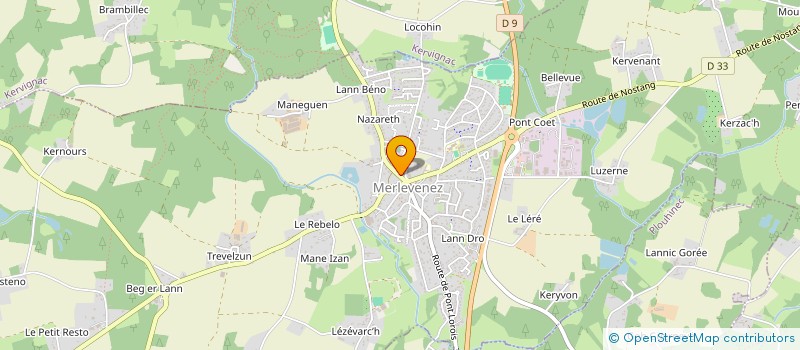 localisation de l'entreprise MONSIEUR PIERRE PRIOUX  MERLEVENEZ