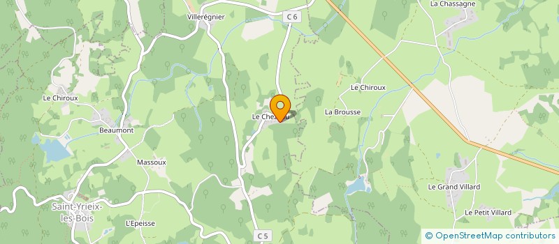 localisation de l'entreprise MONSIEUR PIERRE PRIOUX  SAINT-YRIEIX-LES-BOIS