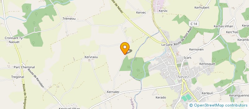 localisation de l'entreprise MONSIEUR PIERRE PRIZIAC  TREGUNC