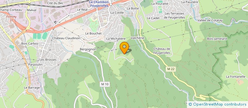 localisation de l'entreprise MONSIEUR PIERRE PRORIOL  LE CHAMBON-FEUGEROLLES