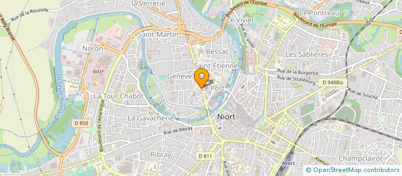 localisation de l'entreprise MONSIEUR PIERRE PROUST à NIORT