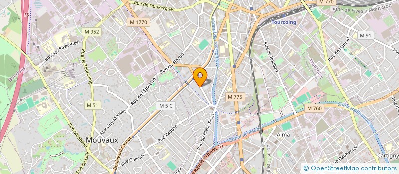 localisation de l'entreprise MONSIEUR PIERRE PROUVOST  TOURCOING