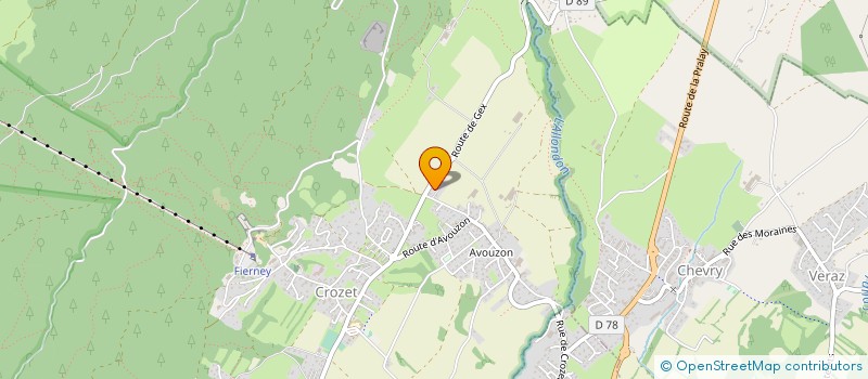 localisation de l'entreprise MONSIEUR PIERRE PROVENAZ à CROZET
