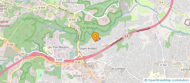 localisation de l'entreprise MONSIEUR PIERRE PRZYBYLAK  ANTIBES