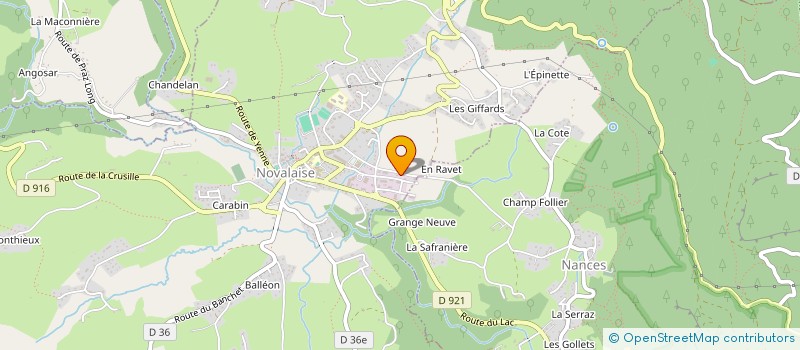 localisation de l'entreprise MONSIEUR PIERRE PUGNOT à NOVALAISE