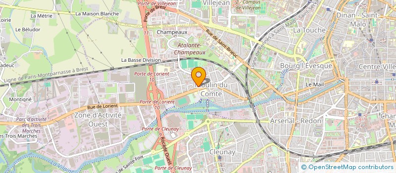 localisation de l'entreprise MONSIEUR PIERRE PUJOL  RENNES