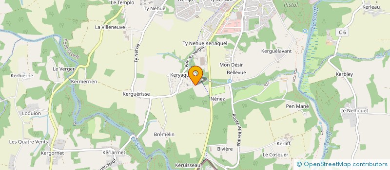 localisation de l'entreprise MONSIEUR PIERRE PUNTELLI  PONT-SCORFF