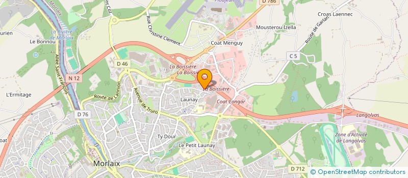 localisation de l'entreprise MONSIEUR PIERRE QUEAU  MORLAIX