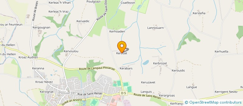 localisation de l'entreprise MONSIEUR PIERRE QUELLEC  PLOUARZEL