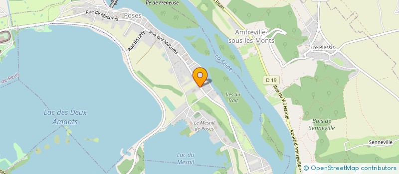 localisation de l'entreprise MONSIEUR PIERRE QUENNEVILLE  POSES