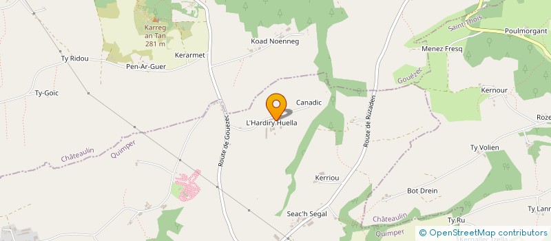 localisation de l'entreprise MONSIEUR PIERRE QUERE  EDERN